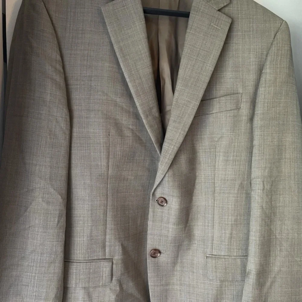 Lauren Ralph Lauren Jacket Mens 41R Gray Plaid 100% Wool Lord + Taylor Blazer